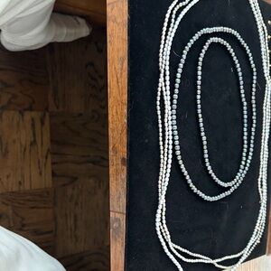 Elegant Pearl Necklace Set